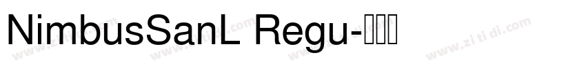 NimbusSanL Regu字体转换